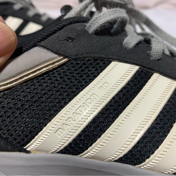 Adidas Mens Marathon 10 AdiPRENE Sneakers Size US 8 Black/white - Picture 8 of 14